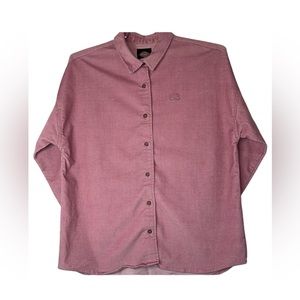 Dickies Women's Halleyville Oversized Corduroy Foxglove Button Up Shirt …